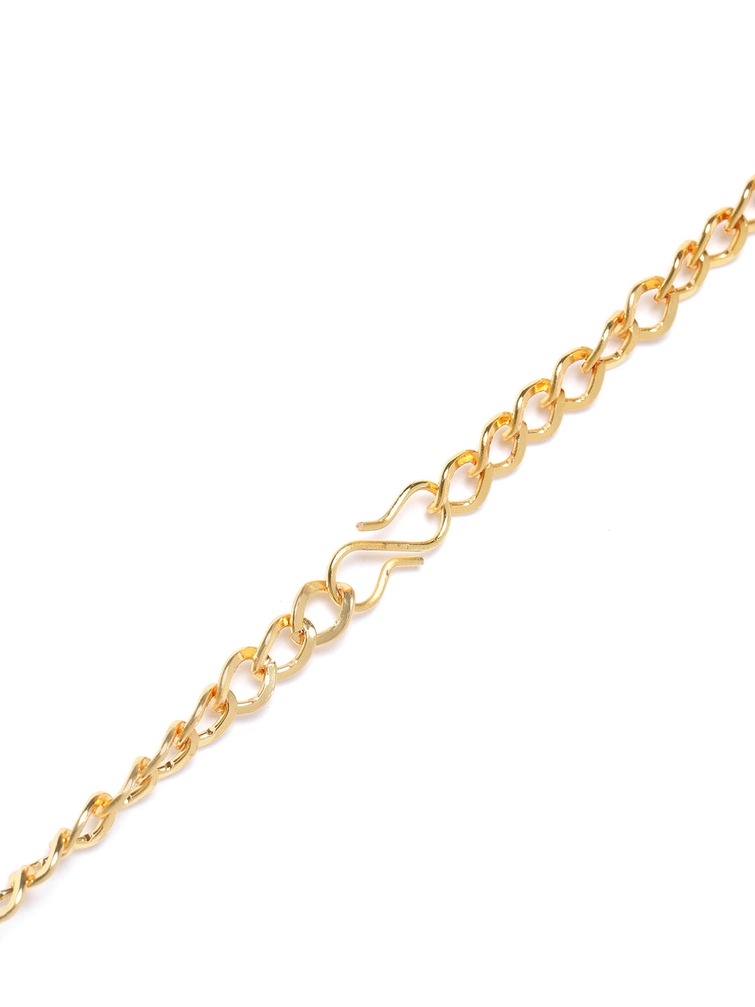 Off-White Gold-Plated Kundan Studded & Beaded Handcrafted Kamarbandh