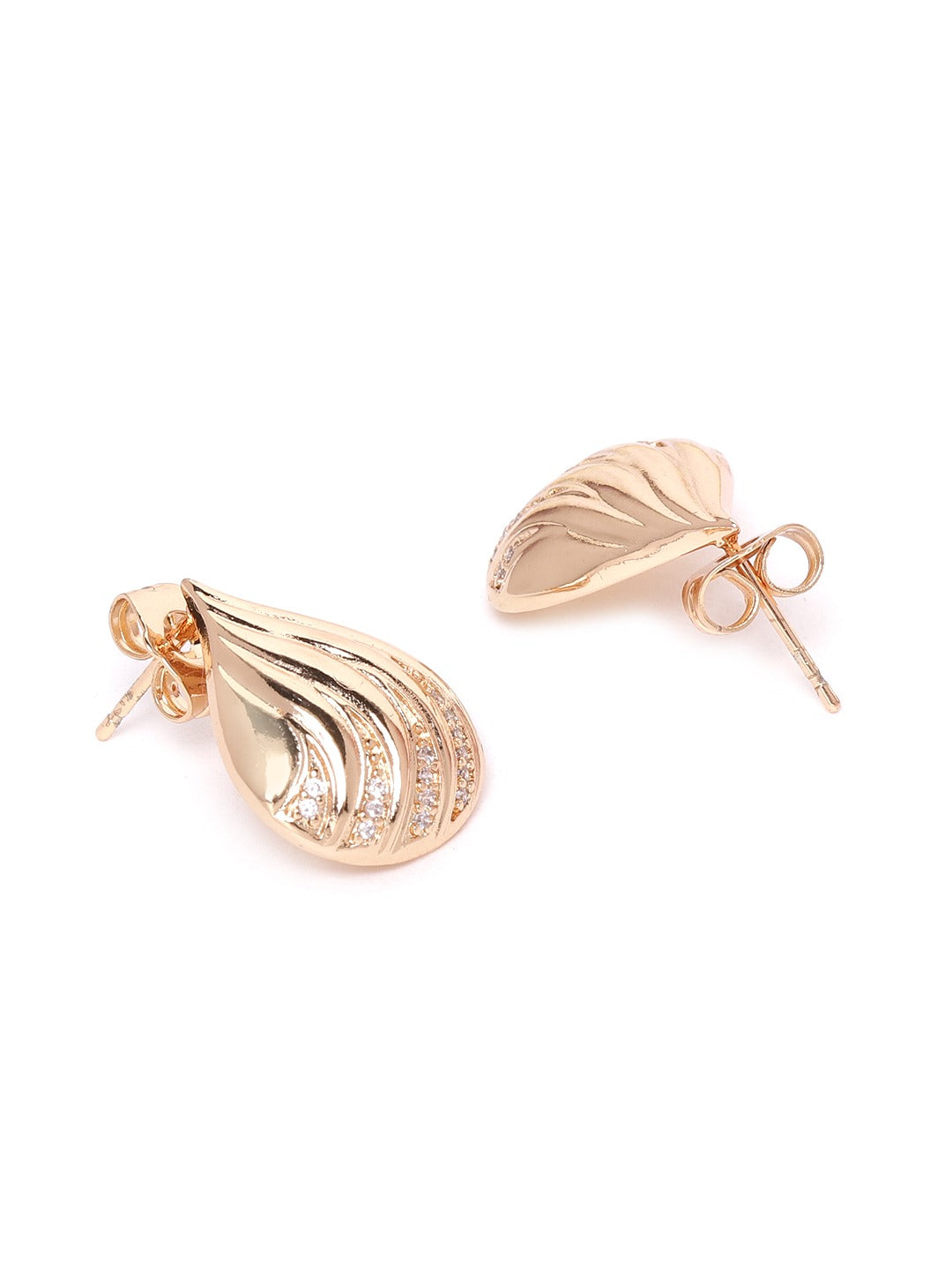 Rose Gold-Plated Handcrafted CZ Stone-Studded Jewellery Set