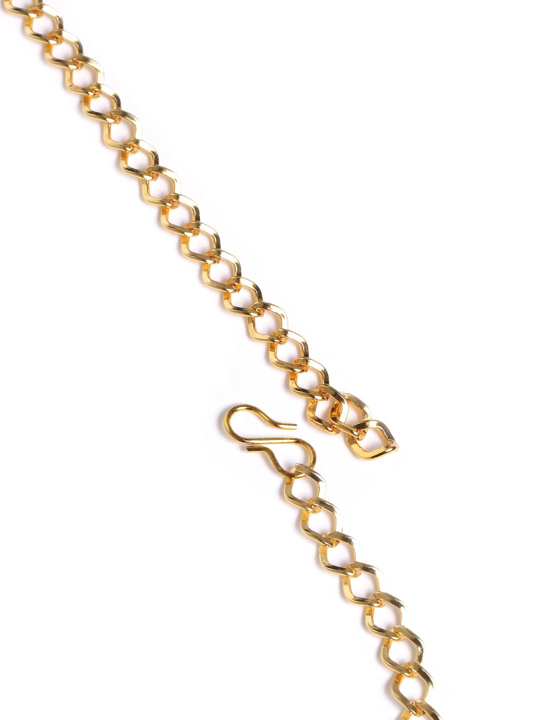 Off-White Gold-Plated Kundan Studded & Beaded Handcrafted Kamarbandh