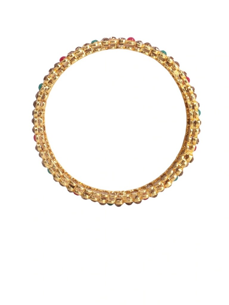 Womens Set of 2 Traditional Stone Studded Kada/Bangles