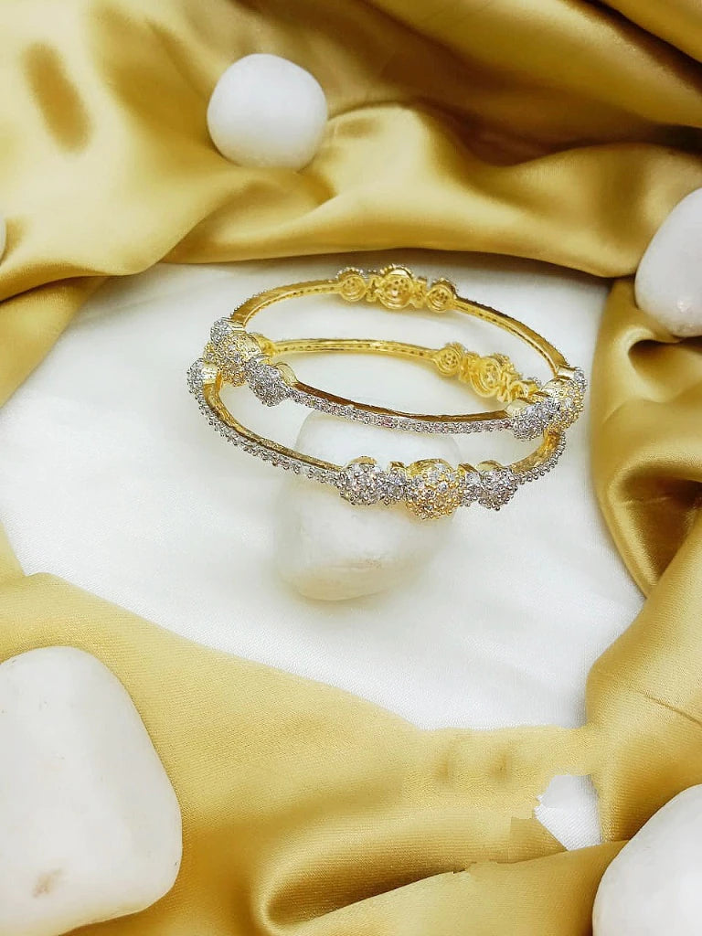 American Diamond Sleek Bangles Set