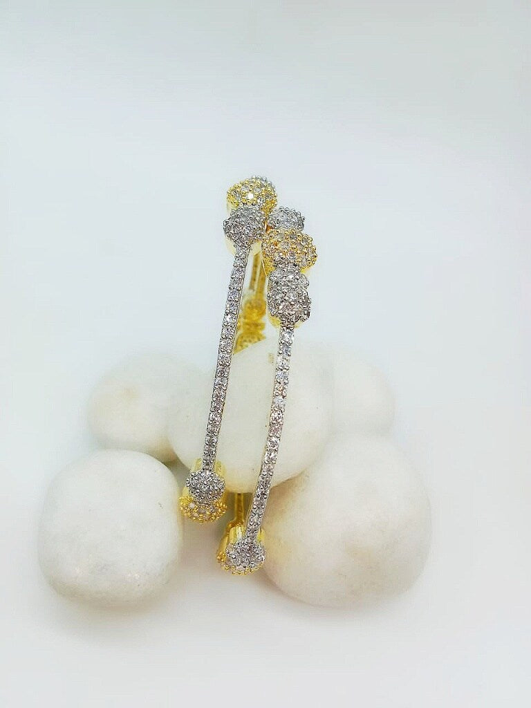 American Diamond Sleek Bangles Set