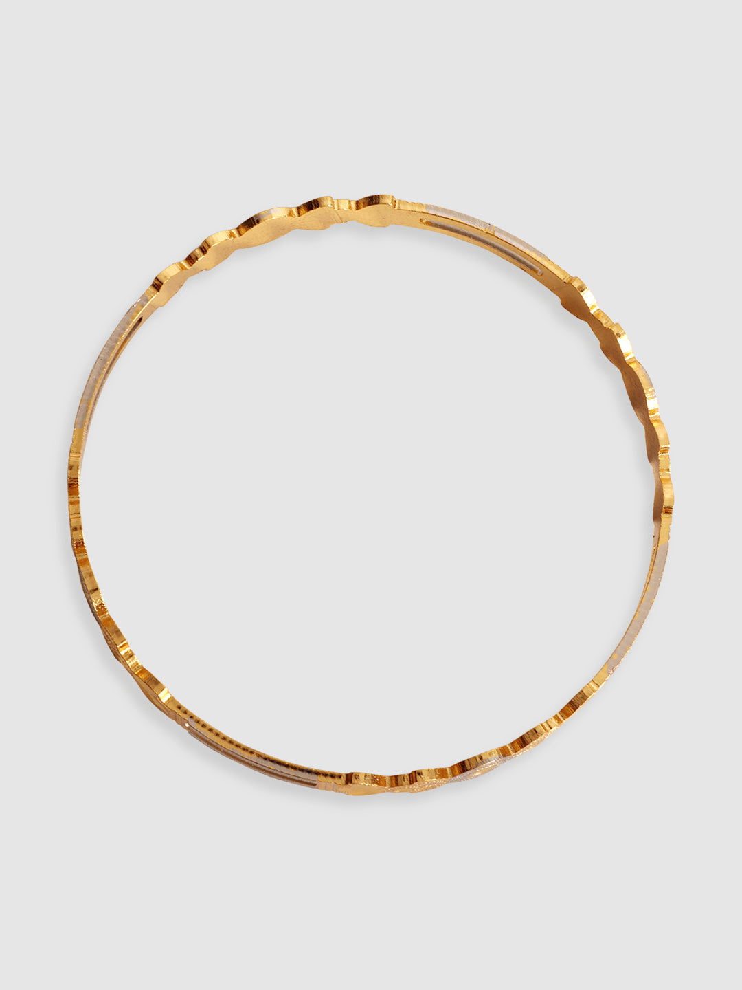 Set Of 2 Gold-Plated Handcrafted Bangles