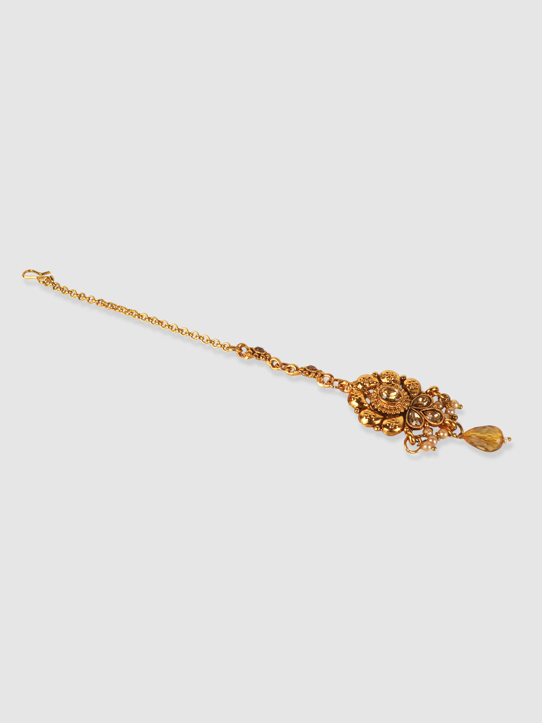 Gold Plated Bridal Stone Studded Jewellery Set