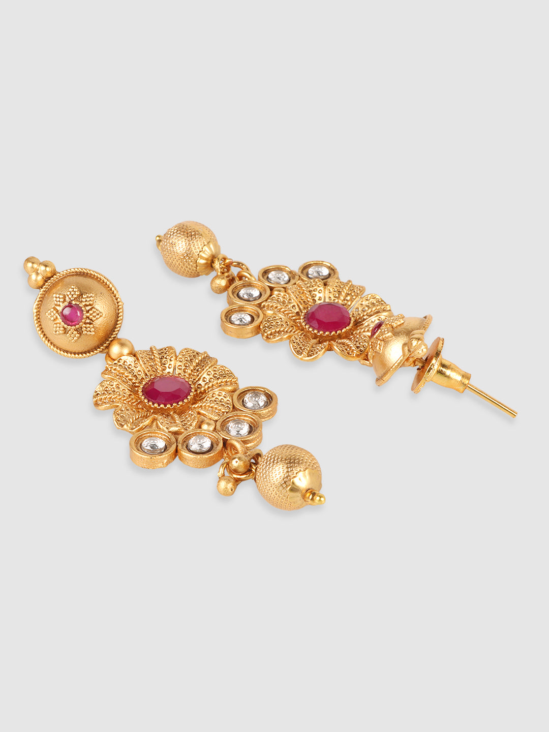 Gold-Plated AD-Studded Jewellery Set