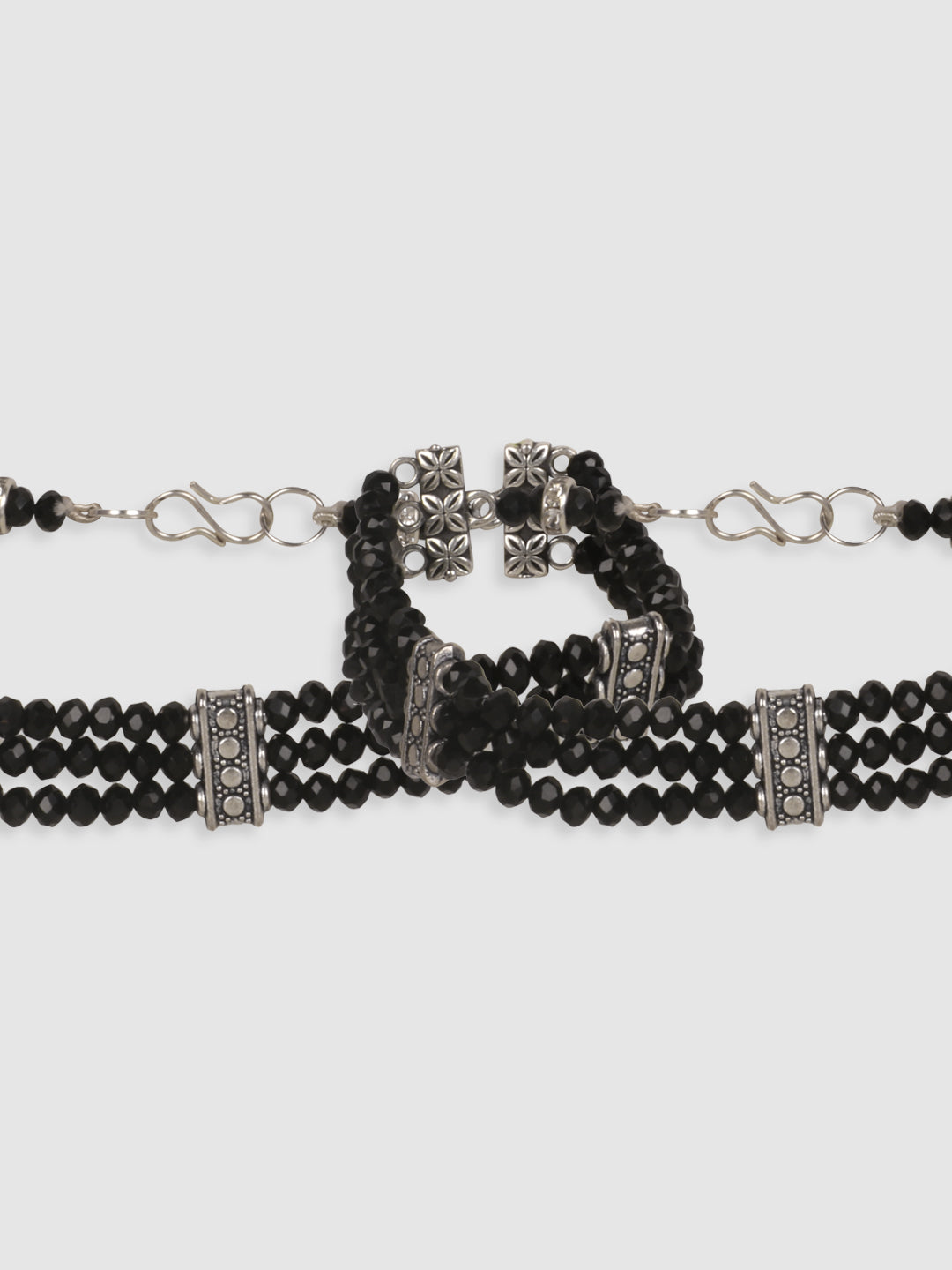 Women Stylish Broad Black Toned Exclusive Designer Anklet