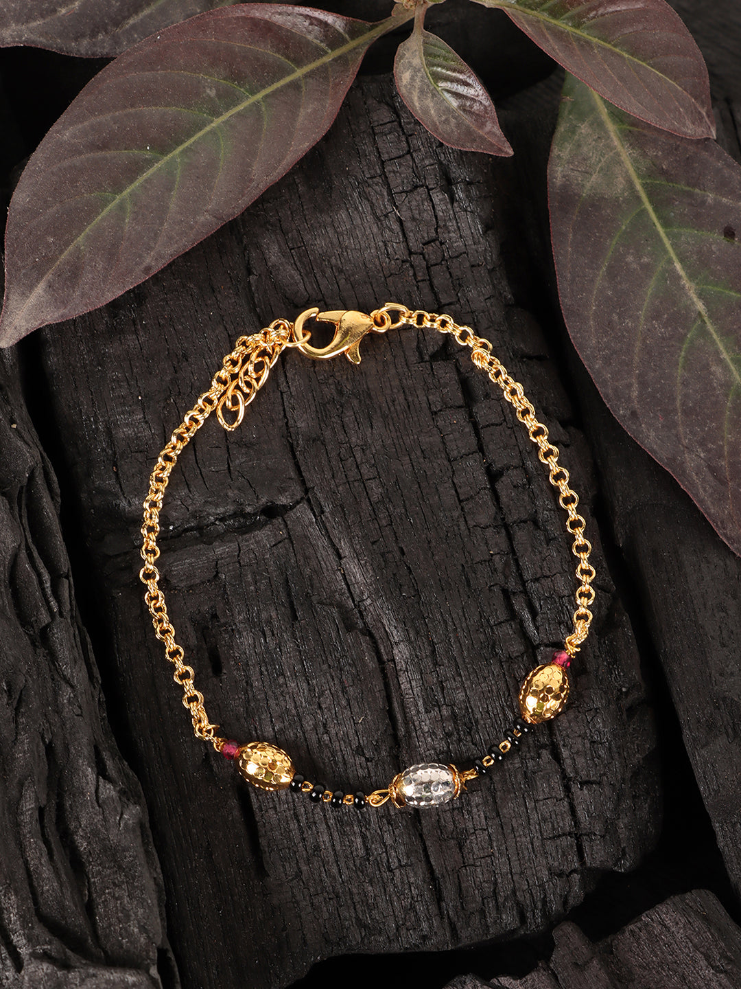 Golden-Black Adjustable Hand Mangalsutra