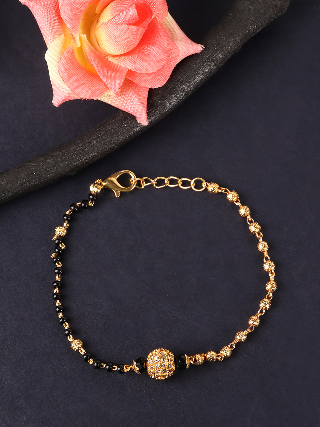 Jewels Gehna Golden Hand Mangalsutra