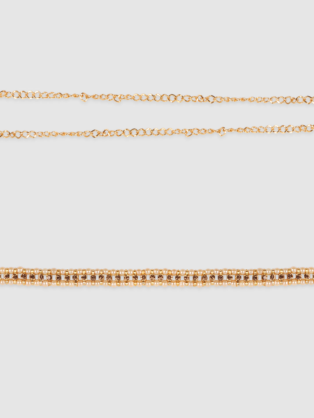 Women Gold Plated Kundan Studded & Beaded Traditional Kamarbandh