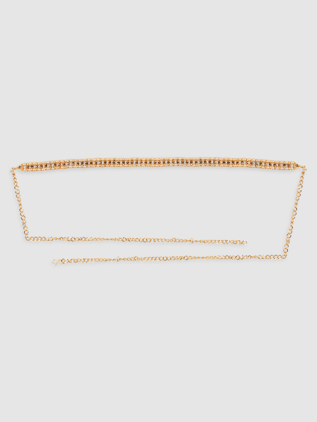 Women Gold Plated Kundan Studded & Beaded Traditional Kamarbandh
