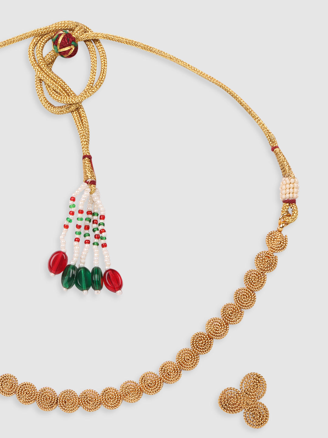 Gold-Plated Designed Jewellery Set
