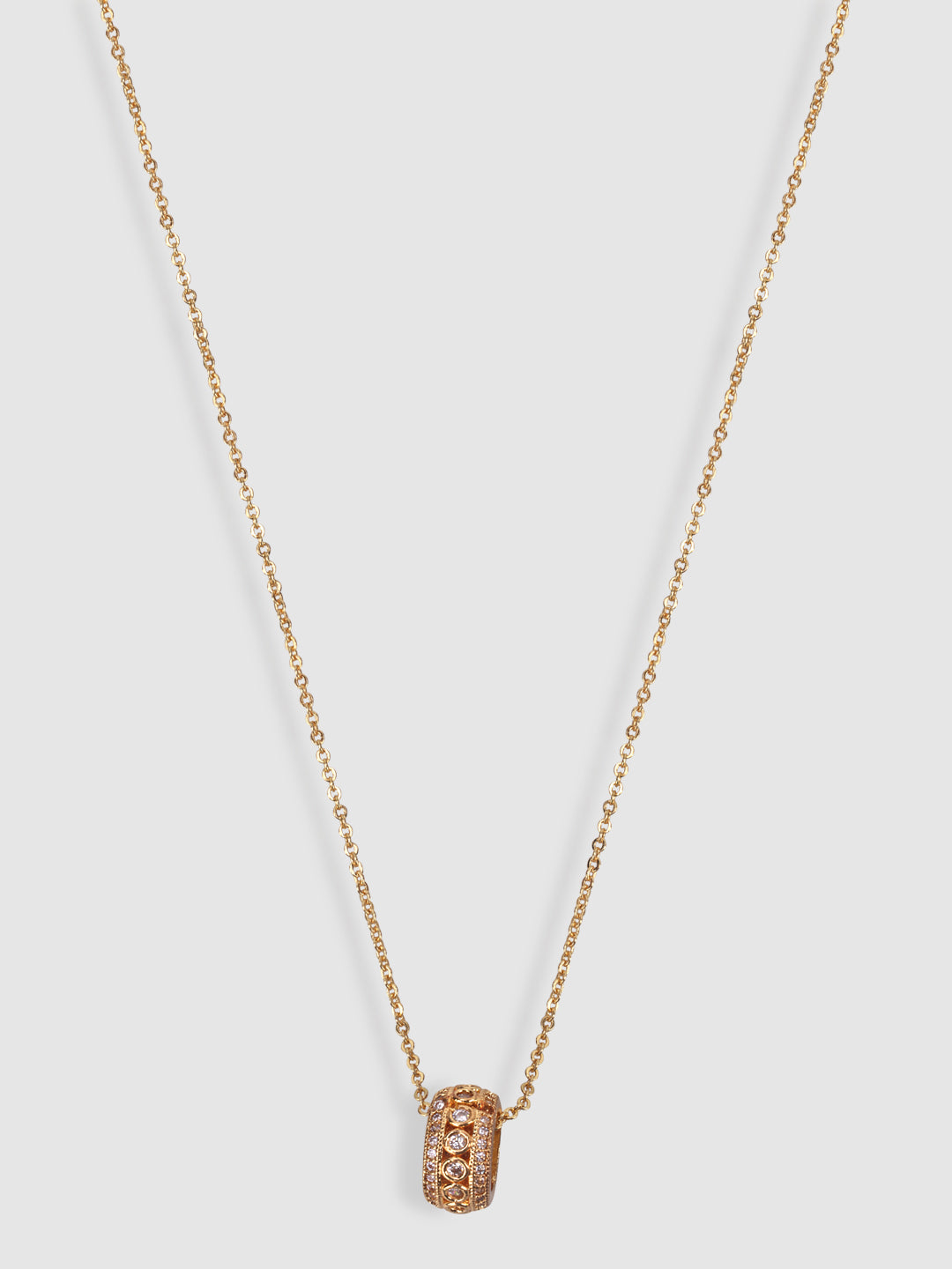 Woman Gold-Toned & White Gold-Plated Handcrafted Necklace