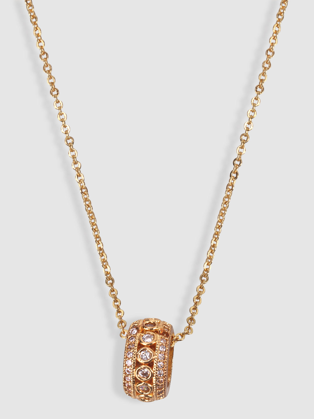 Woman Gold-Toned & White Gold-Plated Handcrafted Necklace