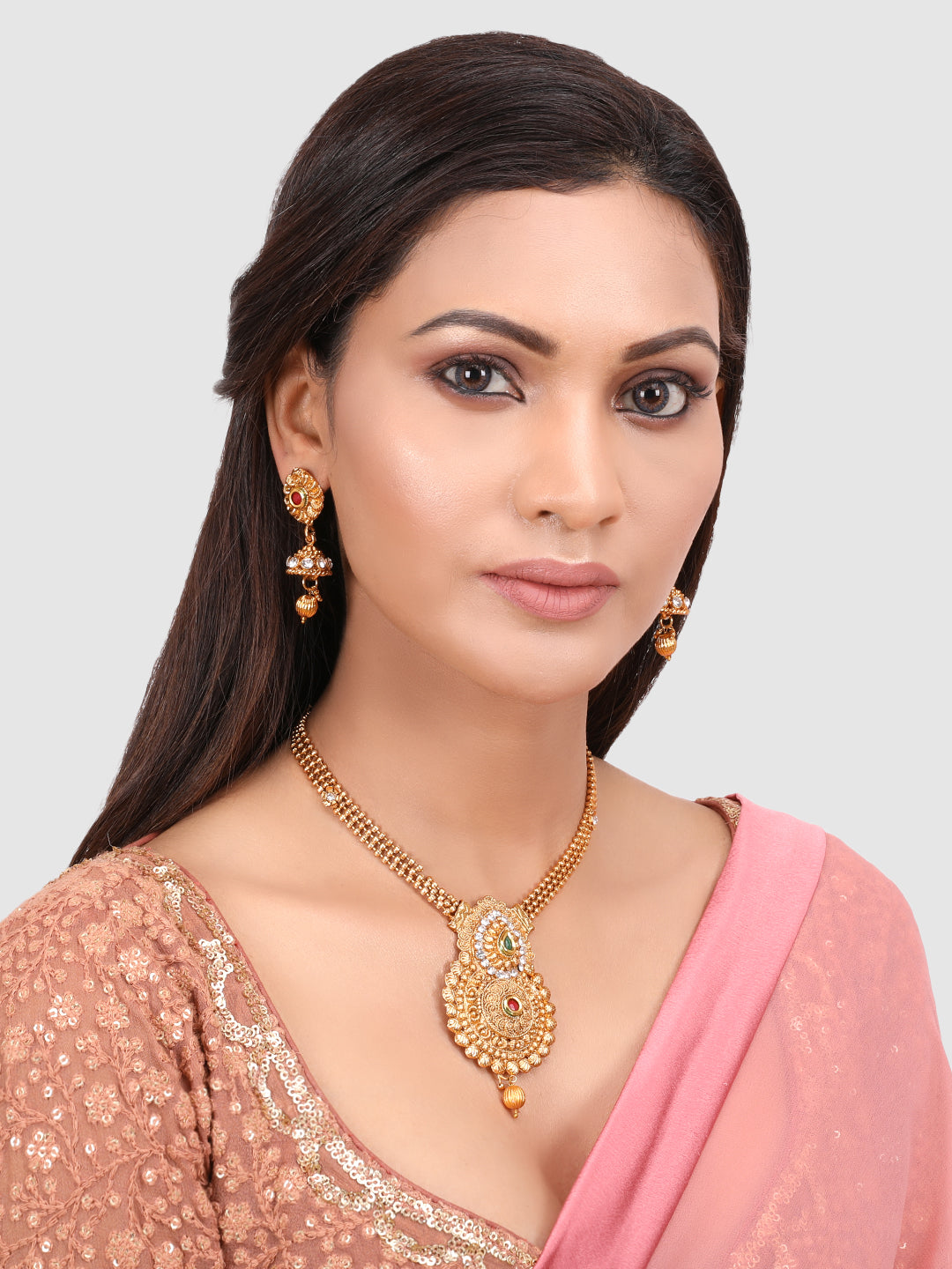 Woman Gold Plated Jewellery Set