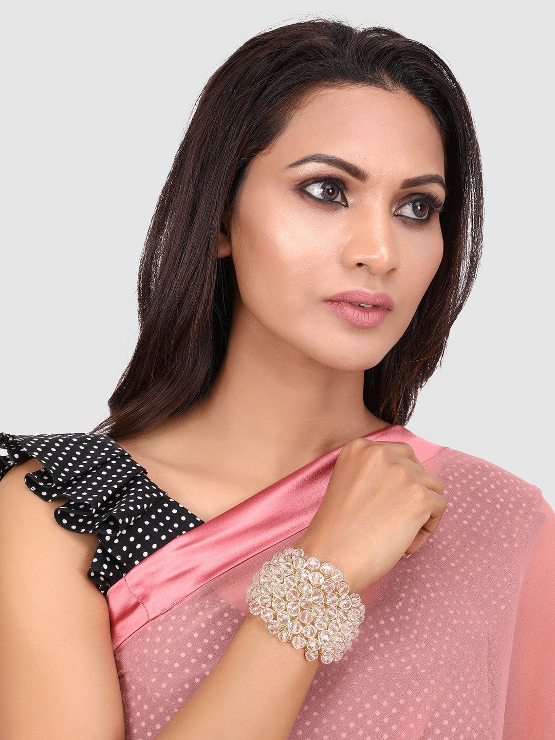 Women Set of 3 Gold-Plated Bracelets