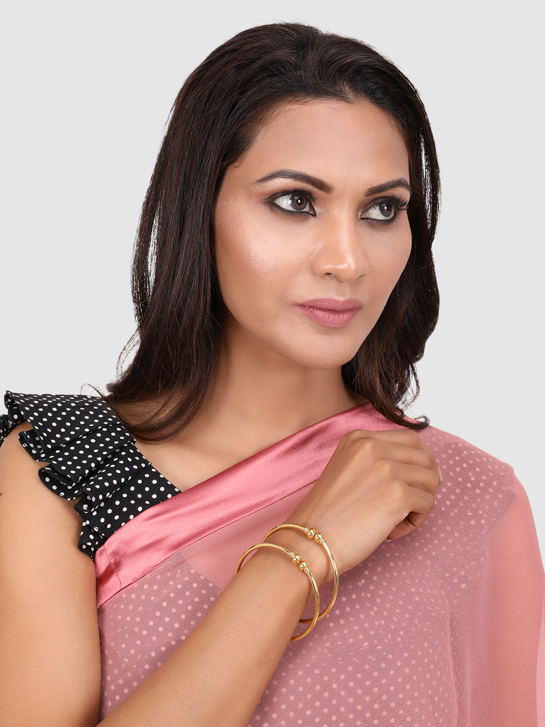 Women Gold-Toned Gold-Plated Cuff Bracelet