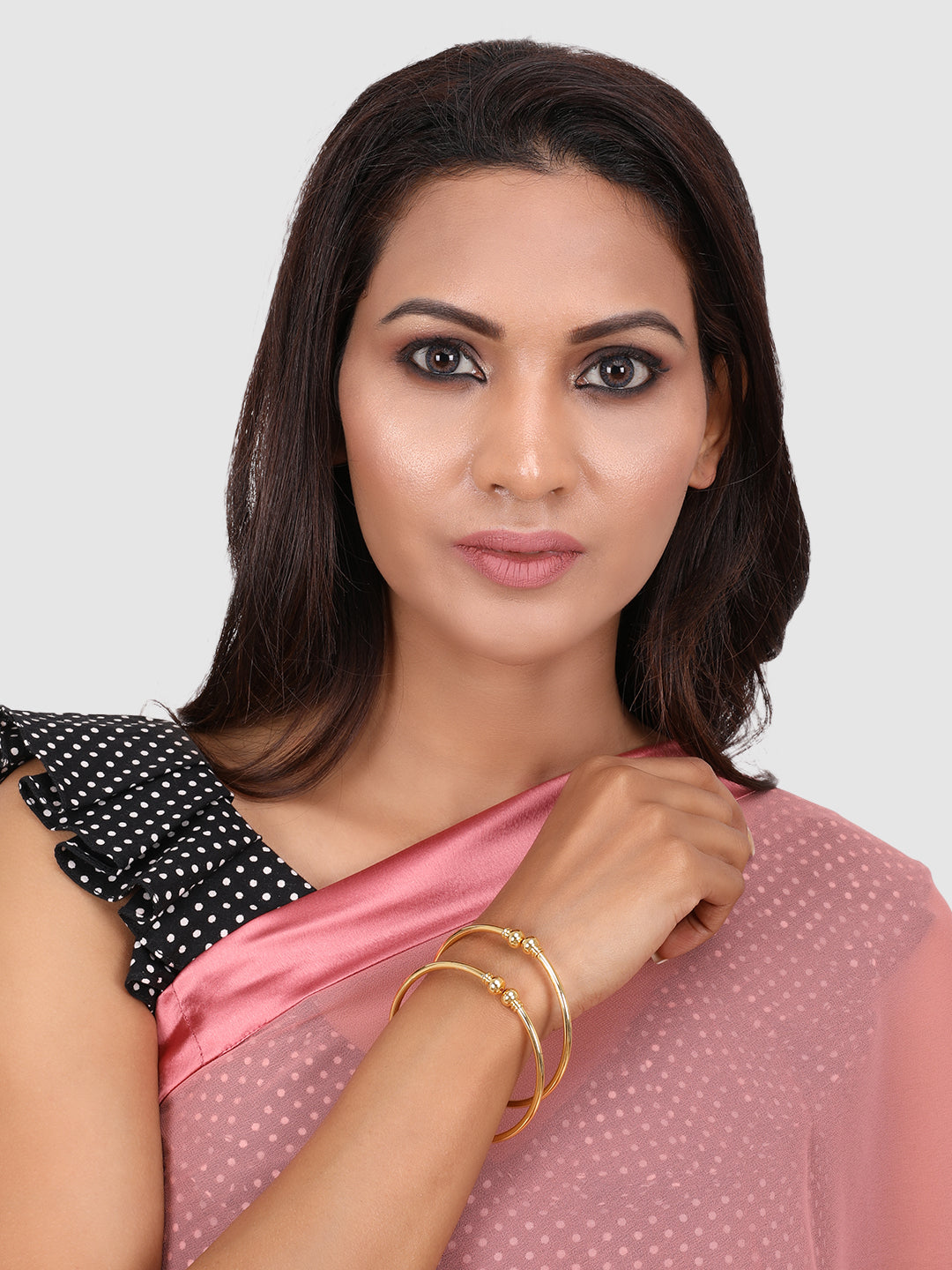 Women Gold-Toned Gold-Plated Cuff Bracelet