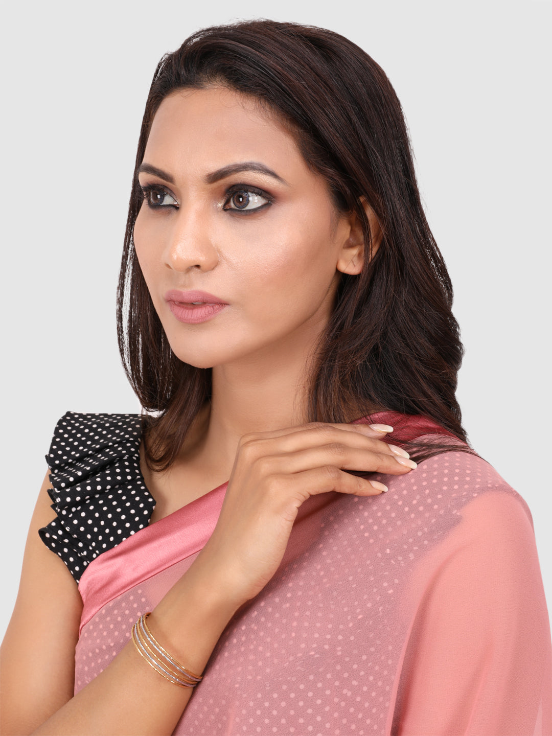 Women Gold-Toned & Silver-Toned Cuff Bracelet