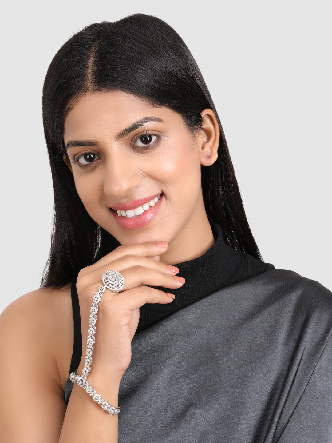 Round Silver AD Ring Bracelet