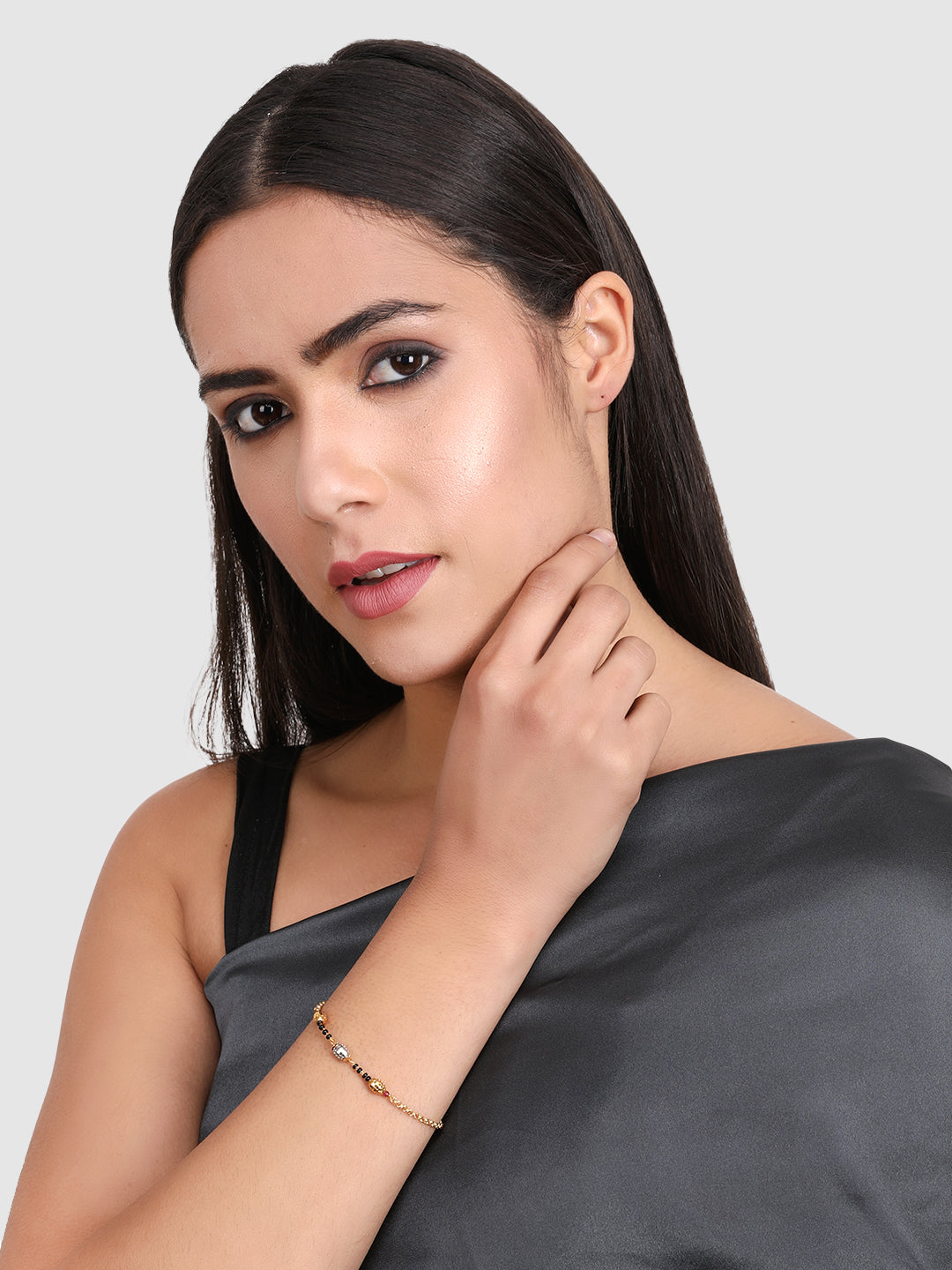 Golden-Black Adjustable Hand Mangalsutra