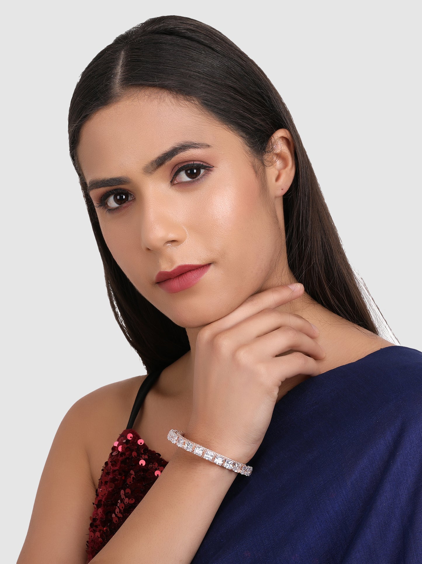 Rose Gold American Diamond Bracelet