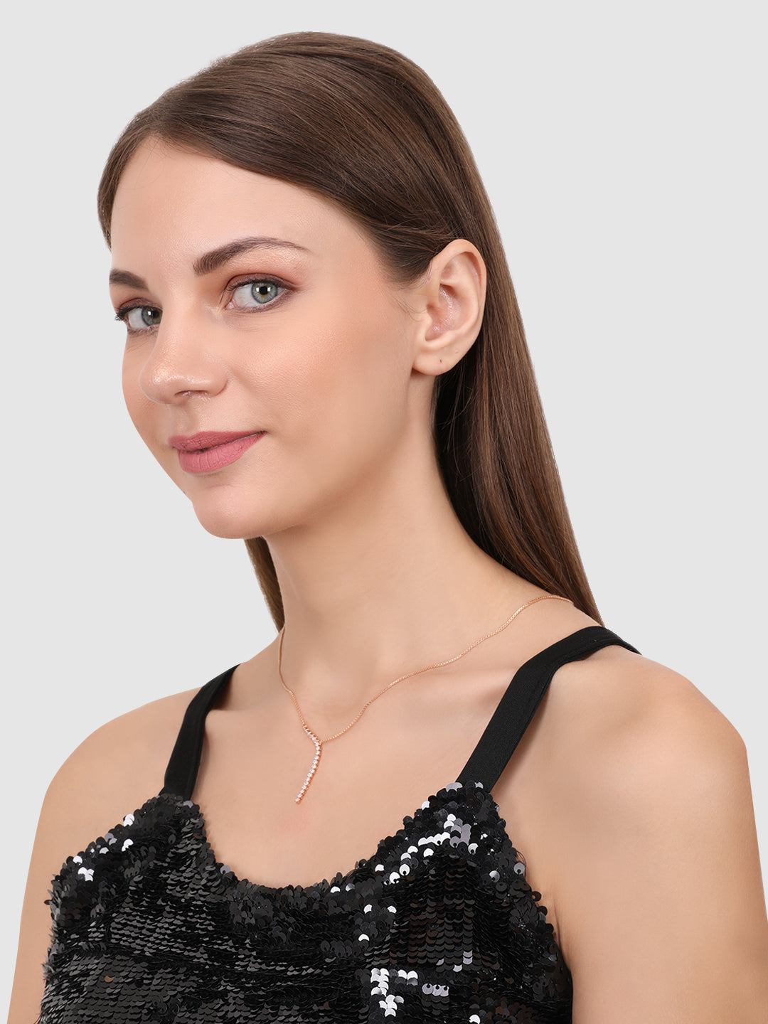 Woman Gold-Toned & White Gold-Plated Handcrafted Necklace