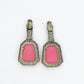 Blush Elegance Black Polish Drop Earrings