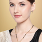 Black & Pink Gold-Plated AD-Studded & Beaded Mangalsutra & Earrings Set