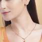 Silver-Toned Gold-Plated AD-Studded Mangalsutra