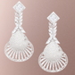 Silver-Plated AD Studded Handcrafted Drop Earrings