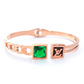 Radiant Rose Gold Green Premium Bracelet