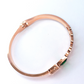 Radiant Rose Gold Green Premium Bracelet