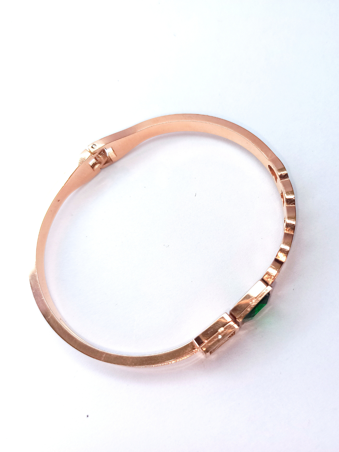 Radiant Rose Gold Green Premium Bracelet