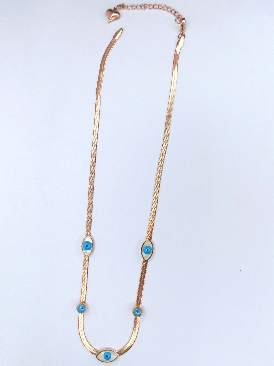 Enchanted Stylish Gold-Plated Evil Eye Chain