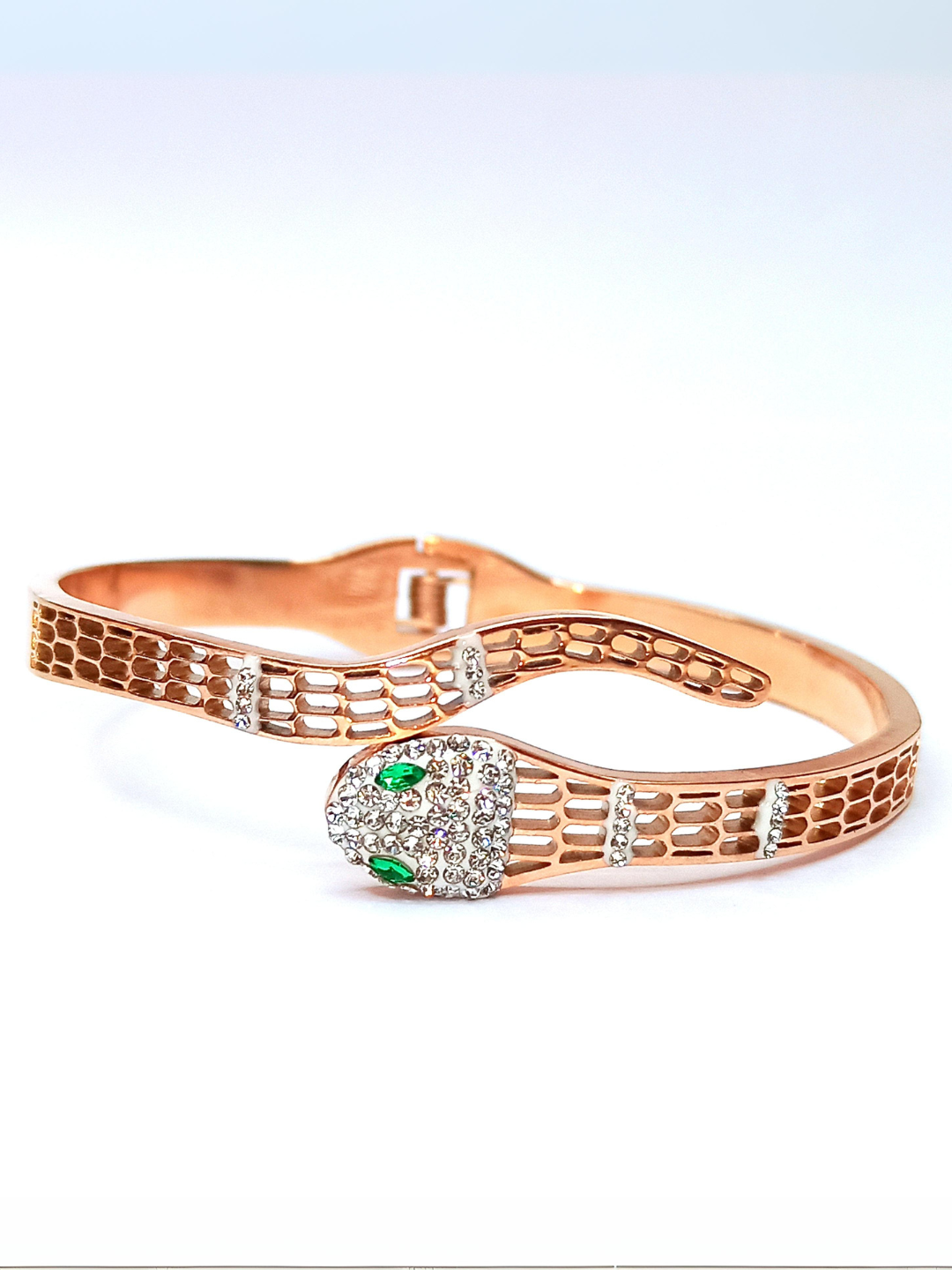 Elegant Rose Gold Snake Bracelet