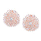 Rose Gold-Plated AD Studded Handcrafted Circular Studs