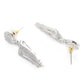Silver-Toned Rhodium-Plated AD-Studded Handcrafted Jewellery Set