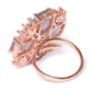 Grey Rose Gold-Plated AD-Studded Handcrafted Adjustable Finger Ring