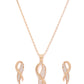 Rose Gold-Plated Handcrafted CZ Stone-Studded Jewellery Set