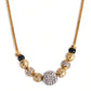 Gold-Plated Beaded & AD-Studded Mangalsutra