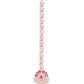 Magenta Rose Gold-Plated CZ Stone-Studded Handcrafted Maang Tika