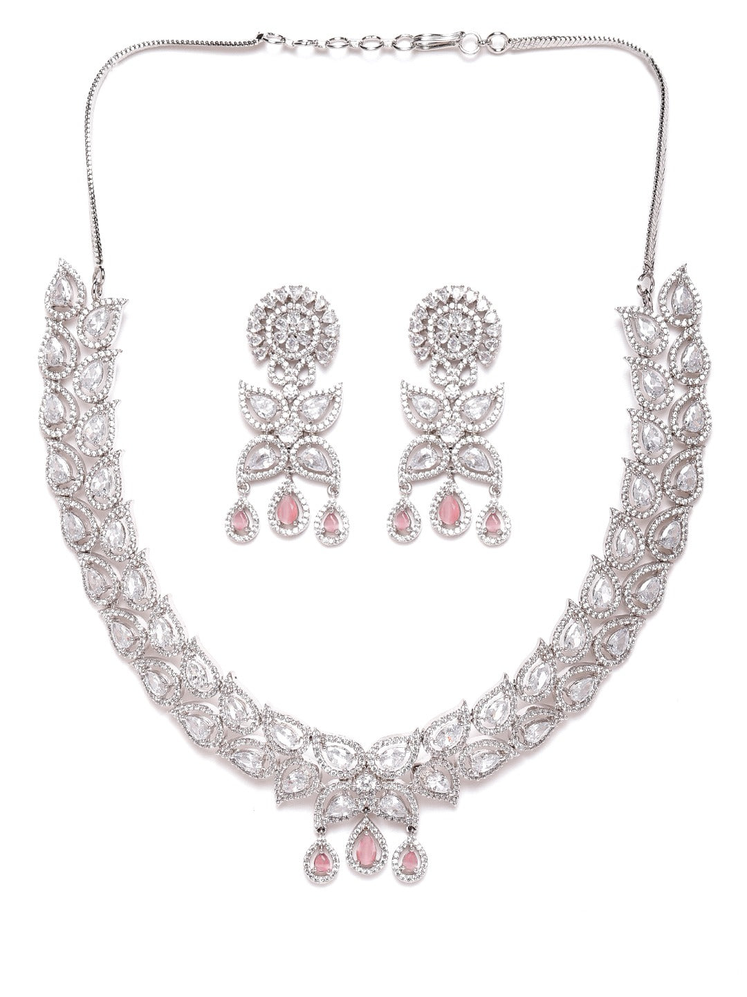Infinity Turkish Evil Eye American Diamond Silver Necklace Pendant Cha –  ZIVOM