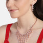 Rose Gold-Plated AD-Studded Handcrafted Jewellery Set