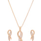 Rose Gold-Plated Handcrafted CZ Stone-Studded Jewellery Set