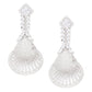 Silver-Plated AD Studded Handcrafted Drop Earrings