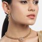 Green & Pink Gold-Plated Handcrafted Meenakari Jewellery Set