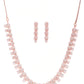 Rose Gold-Plated American Diamond-Studded Handcrafted Jewellery Set