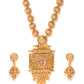 Gold-Plated Stone Studded Handcrafted Jewellery Set