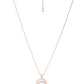 Women Rose Gold Plated CZ Stone-Studded Handcrafted Pendant With Chain