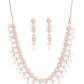 Sea Green Rose Gold-Plated AD-Studded Handcrafted Jewellery Set